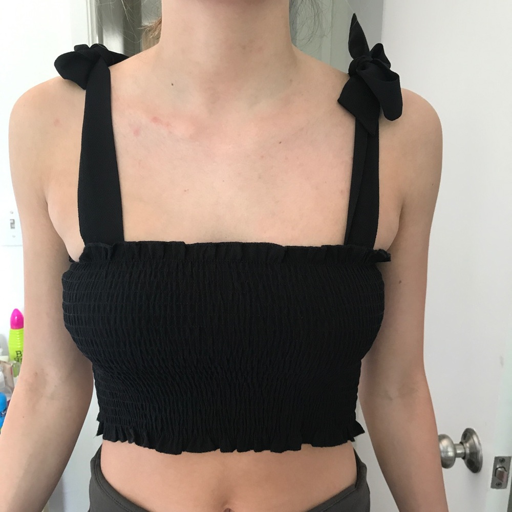 Black crop Top